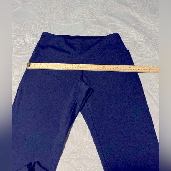 Black Elastic Waist Full-Length Leggings navy - Picture 4 of 7